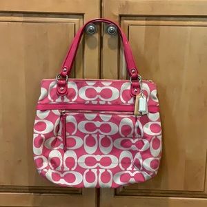 Coach Poppy Art Glam Tote Bag